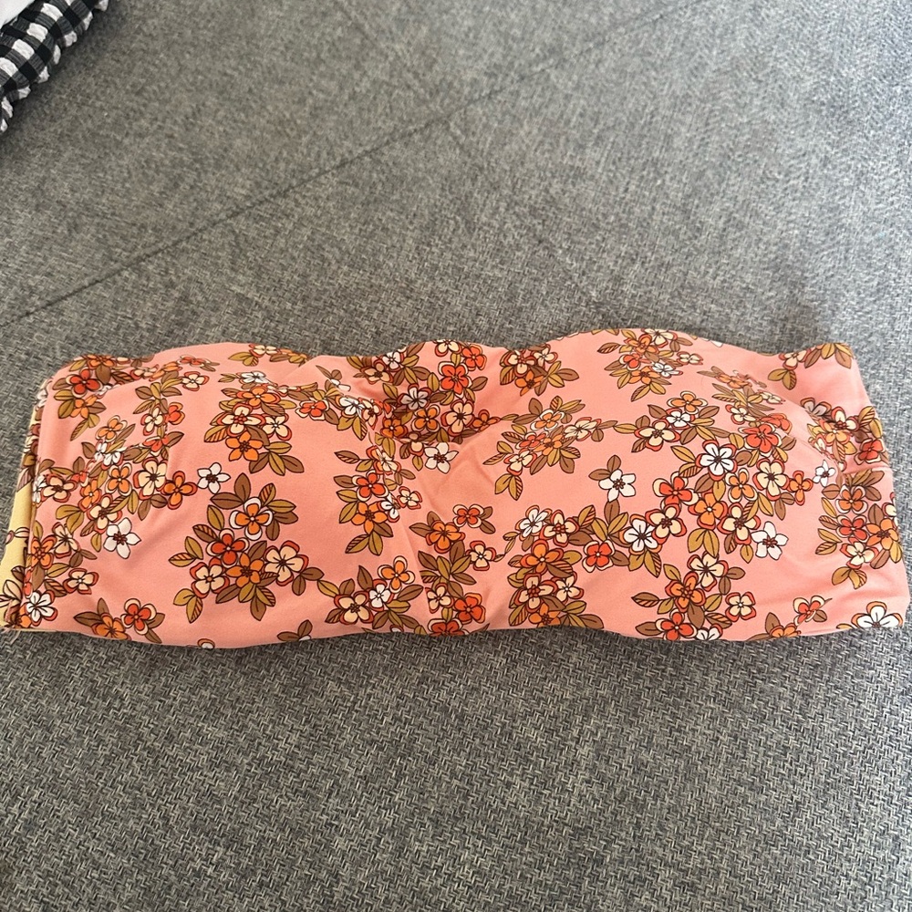 Floral Pink Bandeau Top